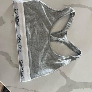 Calvin Klein Gray and White bra